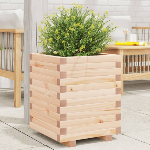 Berkfield Garden Planter 40x40x49.5 cm Solid Wood Pine