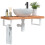Berkfield Basin Shelf Wall Mounted Steel and Solid Wood Beech 1