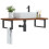Berkfield Basin Shelf Wall Mounted Steel and Solid Wood Oak 1