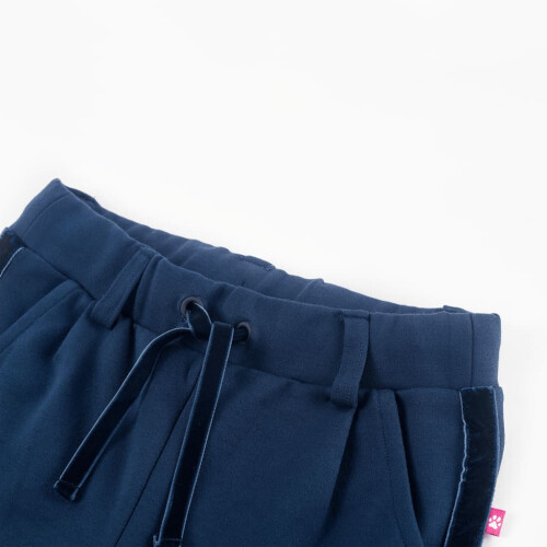 Kids' Pants with Black Trims Navy 128 2