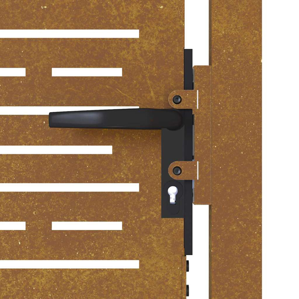 Berkfield Garden Gate 100X150 Cm Corten Steel Square Design 060382788491