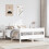 Berkfield Bed Frame without Mattress White 140x190 cm Solid Wood Pine 1