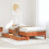 Berkfield Bed Frame without Mattress Wax Brown 90x200 cm Solid Wood Pine 1