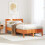 Berkfield Bed Frame without Mattress Wax Brown 120x190 cm Small Double Solid Wood Pine 1