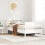 Berkfield Bed Frame without Mattress White 75x190 cm Small Single Solid Wood Pine 1