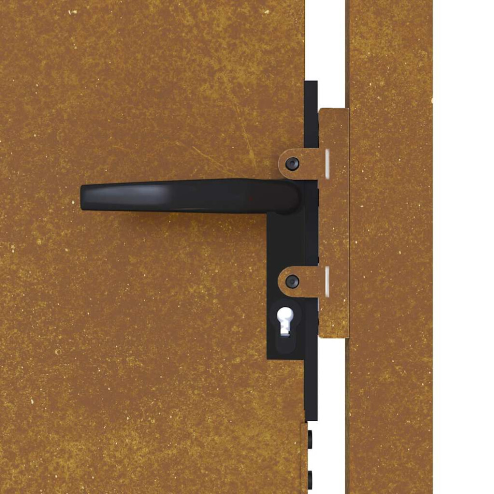 Berkfield Garden Gate 100X175 Cm Corten Steel 4117417713662