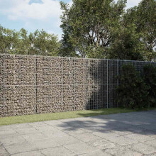Berkfield Gabion Basket with Cover 900x50x200 cm Galvanised Iron