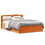 Berkfield Bed Frame with Headboard Wax Brown 120x190 cm Small Double Solid Wood Pine 1