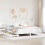 Berkfield Bed Frame without Mattress White 180x200 cm Super King Solid Wood Pine 1
