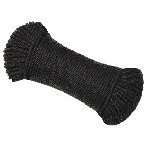 Berkfield Work Rope Black 3 mm 50 m Polypropylene 1