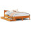 Berkfield Bed Frame with Drawers Wax Brown 120x200 cm Solid Wood Pine 1