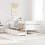 Berkfield Bed Frame without Mattress White 75x190 cm Small Single Solid Wood Pine 1
