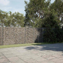 Berkfield Gabion Basket with Cover 1200x50x150 cm Galvanised Iron