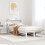 Berkfield Bed Frame without Mattress White 90x190 cm Single Solid Wood Pine 1