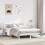 Berkfield Bed Frame without Mattress White 135x190 cm Double Solid Wood Pine 1