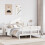 Berkfield Bed Frame without Mattress White 135x190 cm Double Solid Wood Pine 1