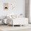 Berkfield Bed Frame without Mattress White 120x200 cm Solid Wood Pine 1