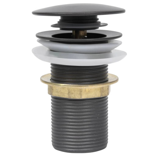 Berkfield Push Drain without Overflow Function Grey 6.4x6.4x9.1 cm 2