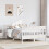 Berkfield Bed Frame without Mattress White 150x200 cm King Size Solid Wood Pine 1