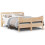 Berkfield Bed Frame with Headboard 150x200 cm King Size Solid Wood Pine 1