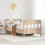 Berkfield Bed Frame without Mattress 75x190 cm Small Single Solid Wood Pine 1