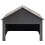 Berkfield Lawn Mower Garage Grey 80x80x70 cm WPC 2
