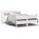 Berkfield Bed Frame with Headboard White 150x200 cm King Size Solid Wood Pine 1