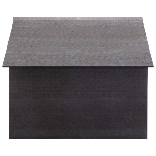 Berkfield Lawn Mower Garage Grey 80x80x70 cm WPC 2