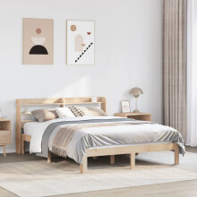 Berkfield Bed Frame with Headboard without Mattress 150x200 cm King Size
