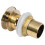 Berkfield Push Drain with Overflow Function Gold 6.4x6.4x9.1 cm 4