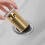 Berkfield Push Drain with Overflow Function Gold 6.4x6.4x9.1 cm 6