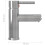 Berkfield Bathroom Basin Faucet Silver 130x176 mm 5
