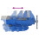 Berkfield Bench Vise Blue 150 mm Cast Iron 5