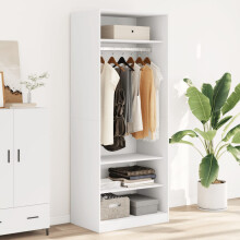 Berkfield Wardrobe White 80x50x200 cm Engineered Wood