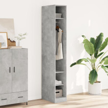 Berkfield Wardrobe Concrete Grey 30x50x200 cm Engineered Wood