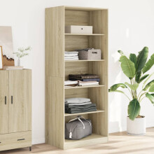 Berkfield Wardrobe Sonoma Oak 80x50x200 cm Engineered Wood