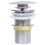 Berkfield Push Drain without Overflow Function Chrome 6.4x6.4x9.1 cm 3