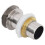Berkfield Push Drain without Overflow Function Chrome 6.4x6.4x9.1 cm 4