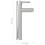 Berkfield Bathroom Mixer Tap Silver 12x30 cm 5