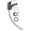 Berkfield Basin Mixer Tap Grey 13x10 cm 2