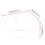 Berkfield Wash Basin White 44x17 cm Ceramic Round 8