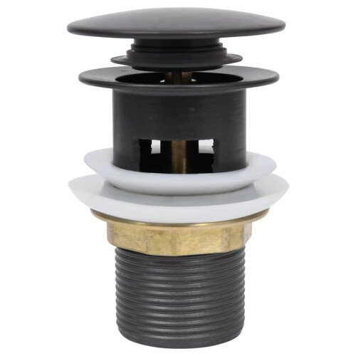 Berkfield Push Drain with Overflow Function Grey 6.4x6.4x9.1 cm 1