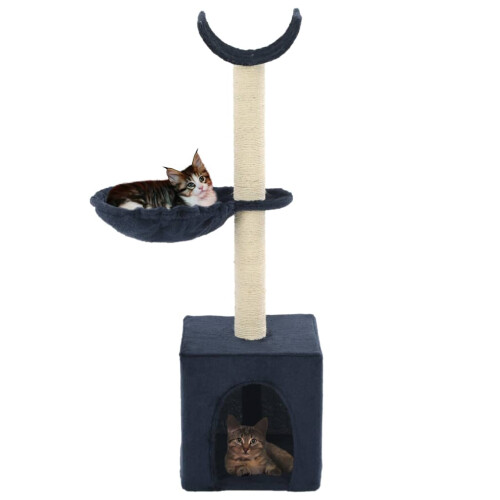 Berkfield Cat Tree with Sisal Scratching Posts 105 cm Blue 1