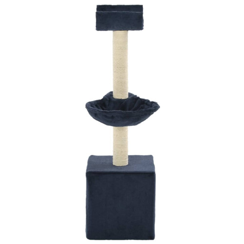 Berkfield Cat Tree with Sisal Scratching Posts 105 cm Blue 2