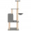 Berkfield Cat Tree with Sisal Scratching Posts Light Grey 132 cm 4