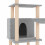 Berkfield Cat Tree with Sisal Scratching Posts Light Grey 132 cm 6