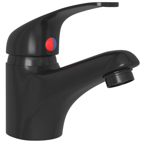 Berkfield Basin Mixer Tap Black 13x10 cm 2