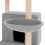 Berkfield Cat Tree with Sisal Scratching Posts Light Grey 132 cm 7