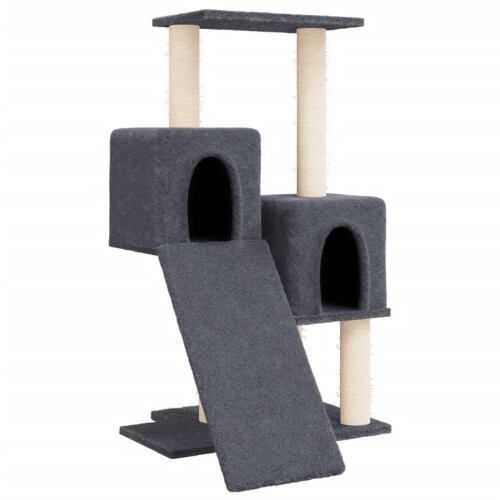 Berkfield Cat Tree with Sisal Scratching Posts Dark Grey 82 cm 1