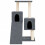 Berkfield Cat Tree with Sisal Scratching Posts Dark Grey 82 cm 3